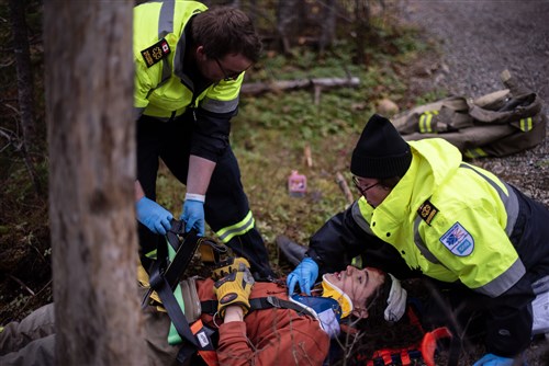 Paramedicine students participate in mock disaster simulation