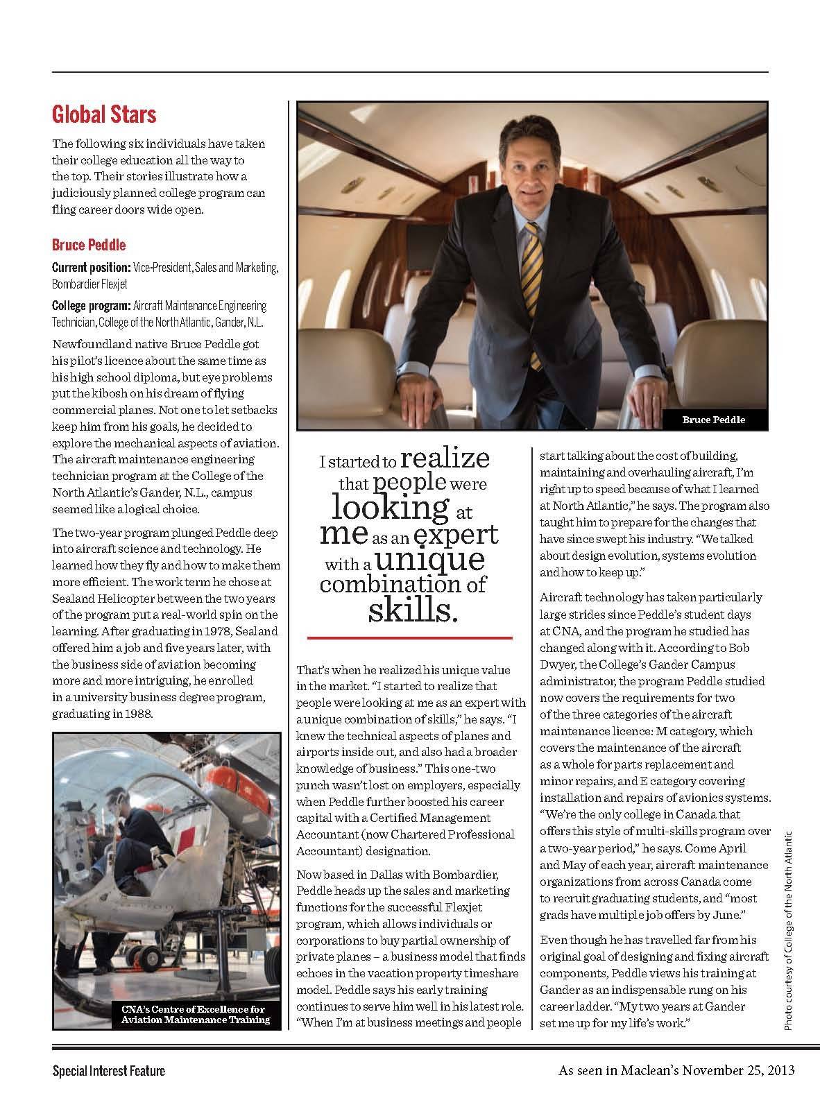 Bruce Peddle's career soared after completing AMET program!