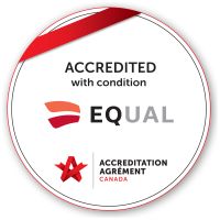 EQUAL Accreditation Canada accredited with condition seal